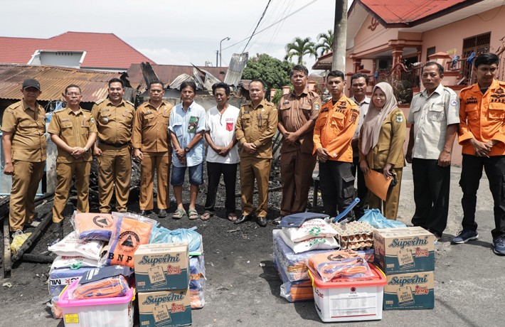 Pemko Pematangsiantar Bantu Korban Kebakaran di Jalan Handayani