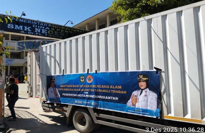 Bantuan Kemanusiaan Pemko Pematangsiantar Tiba di Sibolga Tapteng 