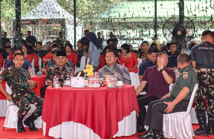 Hadiri Peringatan HUT ke-61 Batalyon Infanteri 122 TS Wesly Puji Pasukan TS Telah Tunjukkan Dedikasi