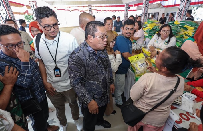 Jaga Stabilitas Harga Pangan Wesly Tinjau Gerakan Pangan Murah Serentak