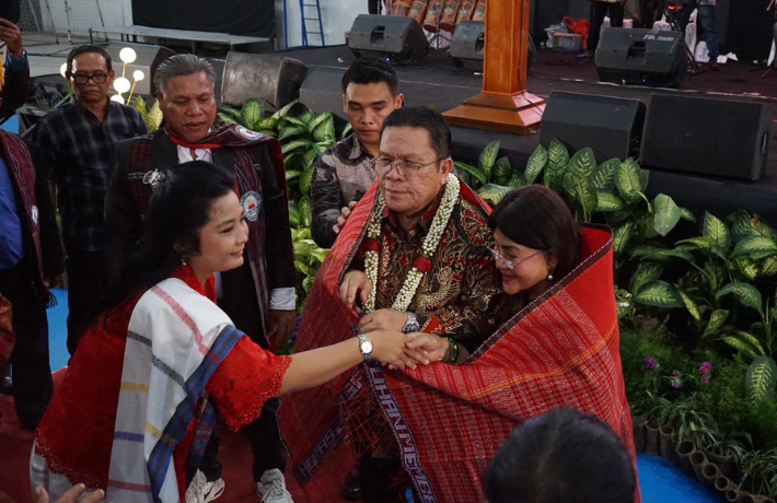 Hadiri Syukuran Bona Taon Pomparan Silalahi Raja Wesly Sebut Momentum Pererat Silaturahmi