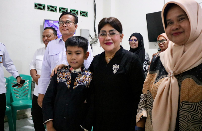 Ketua TP PKK Ny Liswati Hadiri Ramadhan Berbagi Perumda Tirta Uli di PA Putri Aisyiah 