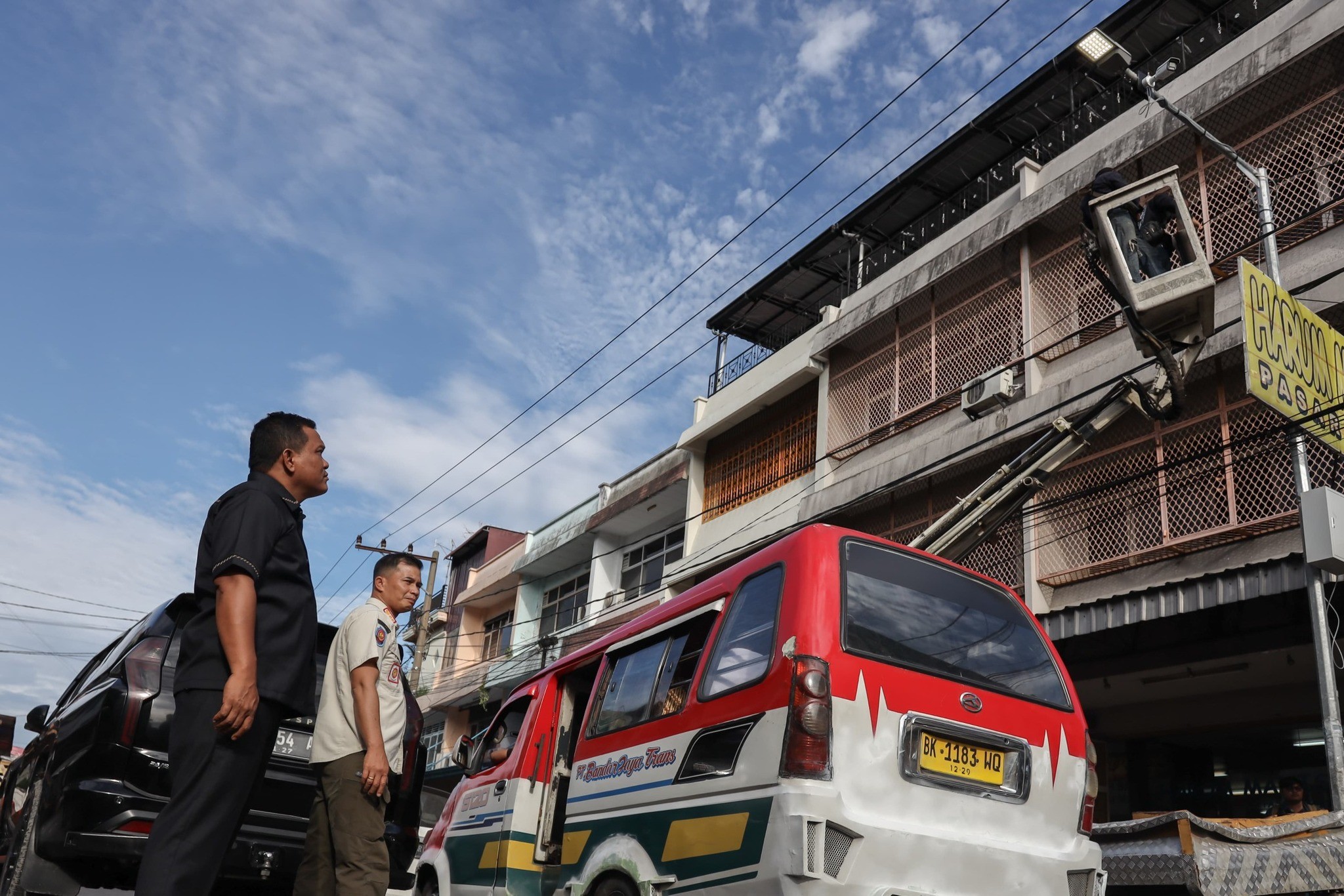 Diskominfo Pematangsiantar Pasang 6  CCTV di Tempat Relokasi Pedagang Eks Gedung IV Pasar Horas ...
