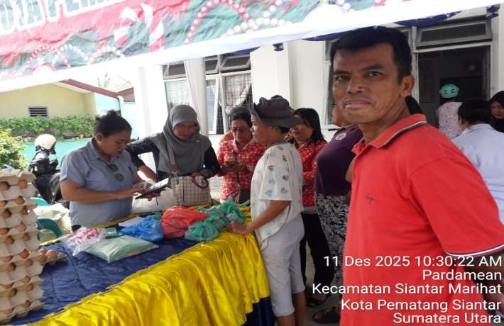 Pasar Murah Pemko Pematangsiantar Sangat Diminati Masyarakat 