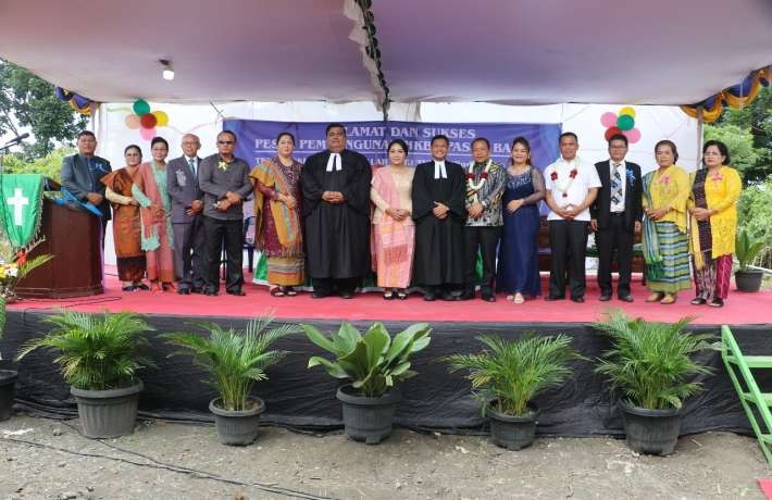 Wesly Diwakili Junaedi Hadiri Pesta Pembangunan HKBP Pasar Baru