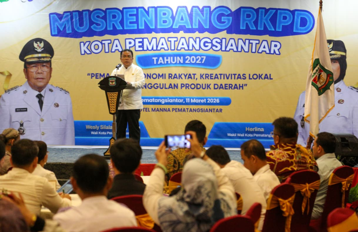 Musrenbang RKPD Wali Kota Wesly Sampaikan Tema Pembangunan Kota Pematangsiantar Tahun 2027 “Pemajuan