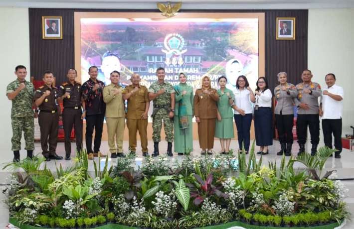 Wesly Diwakili Herlina Hadiri Ramah Tamah san Silaturahmi Sambut Danrem 022 PT Kolonel Inf Sandi Kam