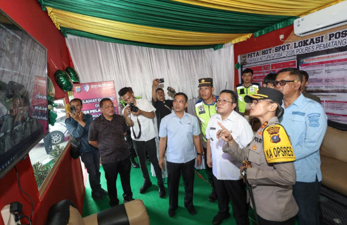 Wesly Bersama Forkopimda Kunjungi Pos Pam dan Pos Yan Hari Raya Idul Fitri 