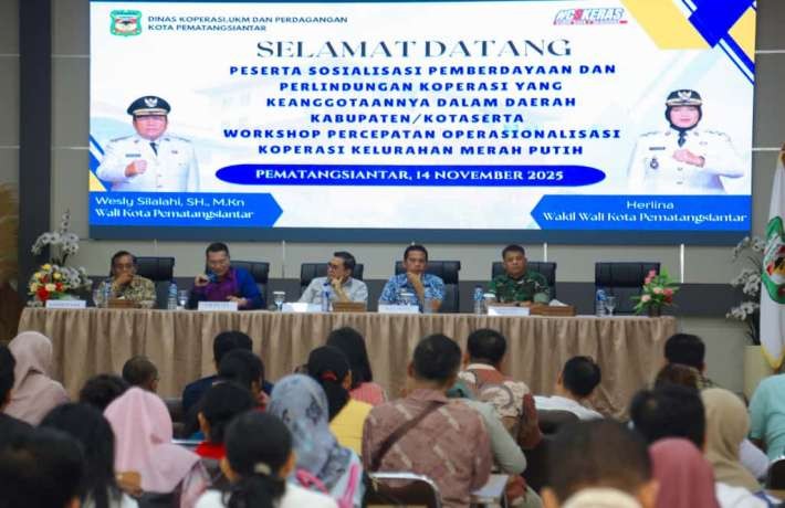 Pemko Pematangsiantar Gelar Workshop Percepatan Operasionalisasi Koperasi Merah Putih