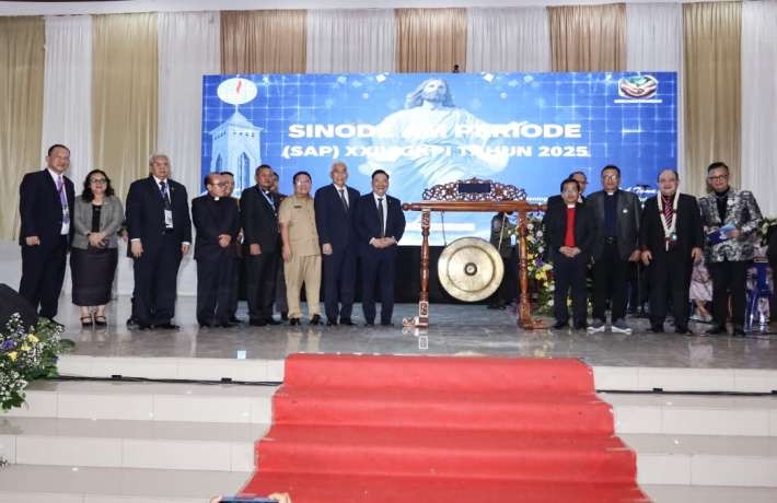 Wesly Hadiri Pembukaan Sinode AM GKPI Sebut Tugas Pemberitaan Injil Bukan hanya Tanggung Jawab Rohan