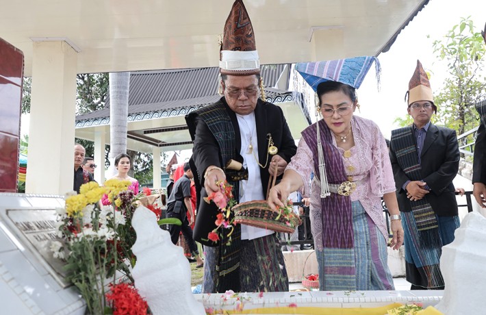 Rangkaian Hari Jadi ke-154 Kota Pematangsiantar: Wesly Ziarah ke Makam Raja Sang Naualuh di Bengkali