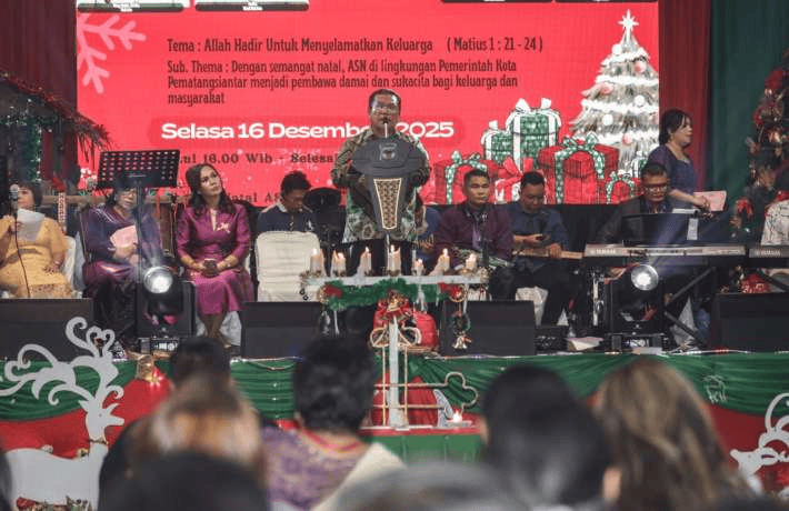 Wali Kota Wesly Berharap melalui Perayaan Natal Iman dan Semangat Pengabdian ASN Pemko Pematangsiant