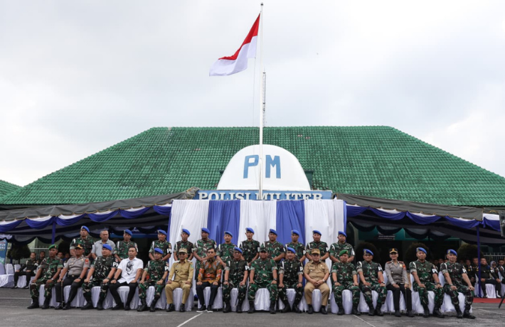 Wali Kota Wesly Turut Menyambut Kunker Danpuspomad Mayjen TNI Eka Wijaya Permana di Denpom I 1 Pemat