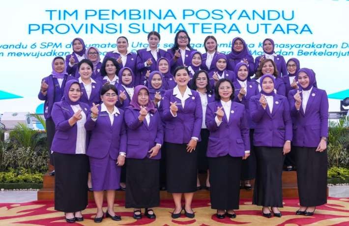 Ny Liswati Wesly Silalahi Ikut Rakorda Tim Pembina Posyandu Sumut 
