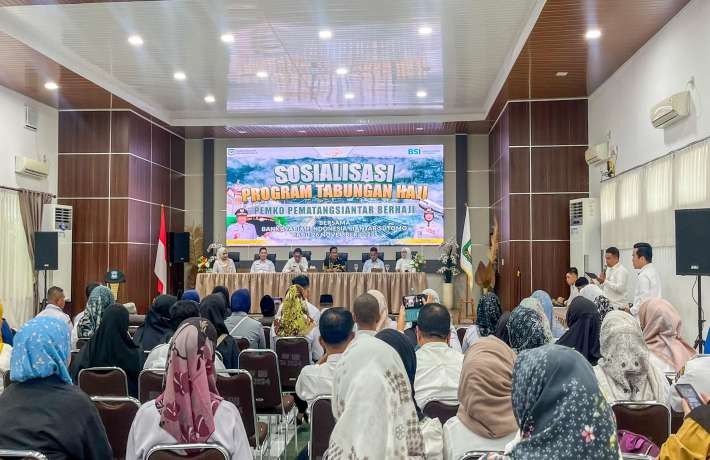 Wali Kota Wesly Diwakili Asisten Zainal Siahaan Buka Sosialisasi Program Tabungan Haji PT BSI Pemata