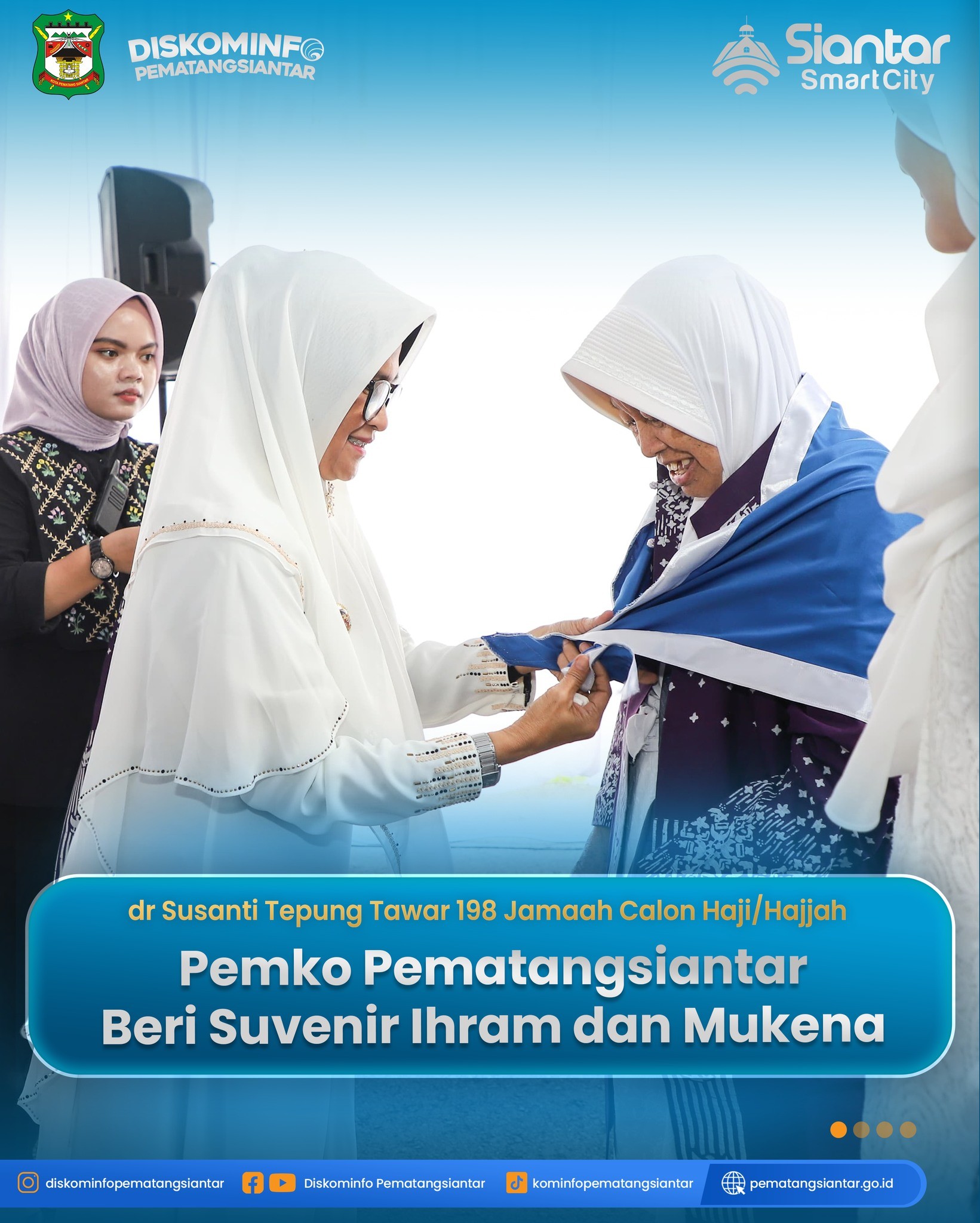 dr Susanti Tepung Tawar 198 Jamaah Calon Haji/Hajjah, Pemko Pematangsiantar