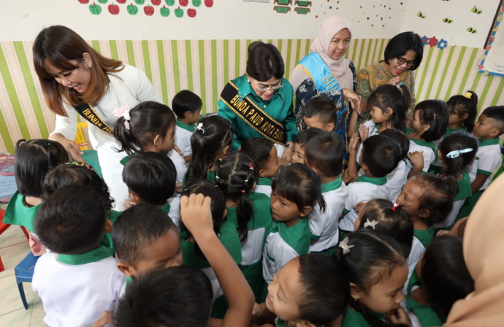 Ketua TP PKK Ny Liswati Pantau Langsung 5 PAUD SAB 