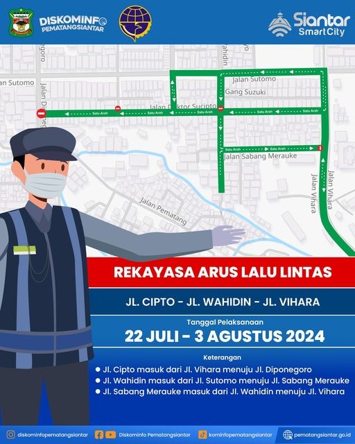 Tiga Jalan Utama di Pusat Kota Pematangsiantar segera Berubah Arah