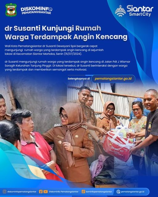 dr Susanti Kunjungi Rumah Warga Terdampak Angin Kencang