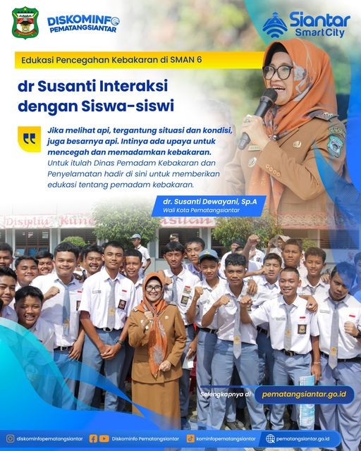 Edukasi Pencegahan Kebakaran di SMAN 6