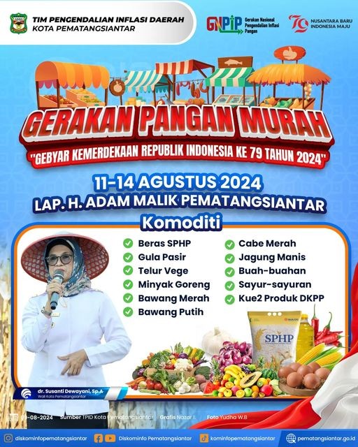 Gerakan Pangan Murah Gebyar Kemerdekaan Republik Indonesia Ke 79 Tahun 2024