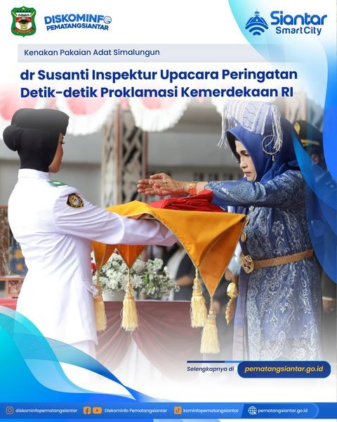 dr Susanti Inspektur Upacara Peringatan Detik-detik Proklamasi Kemerdekaan RI