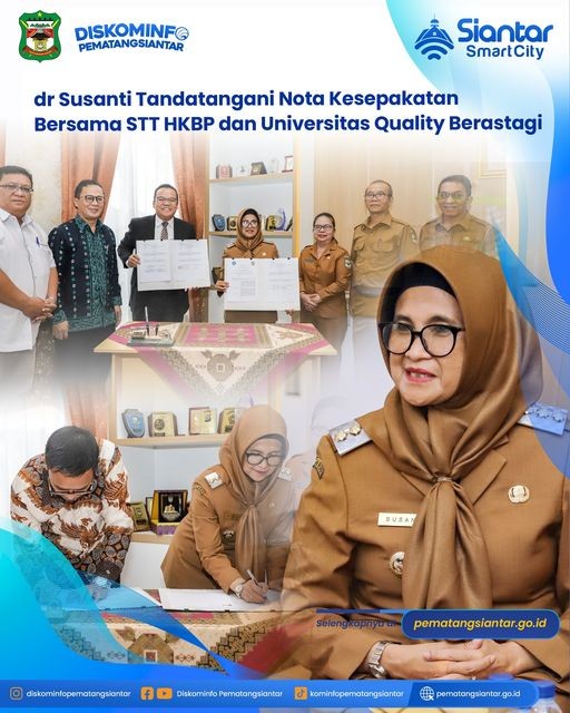 dr Susanti Tandatangani Nota Kesepakatan Bersama STT HKBP dan Universitas Quality Berastagi