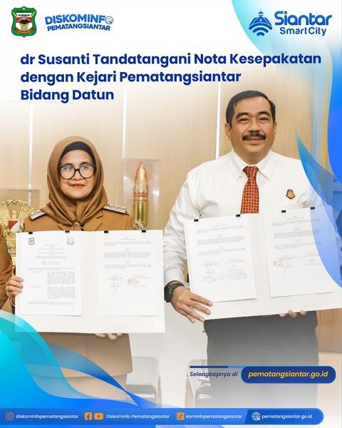 dr Susanti Tandatangani Nota Kesepakatan dengan Kejari Pematangsiantar Bidang Datun 