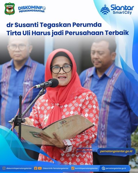 dr Susanti Tegaskan Perumda Tirta Uli Harus jadi Perusahaan Terbaik