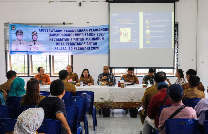 Buka Musrenbang Kecamatan Siantar Marimbun, Wali Kota Wesly Ajak Satukan Langkah