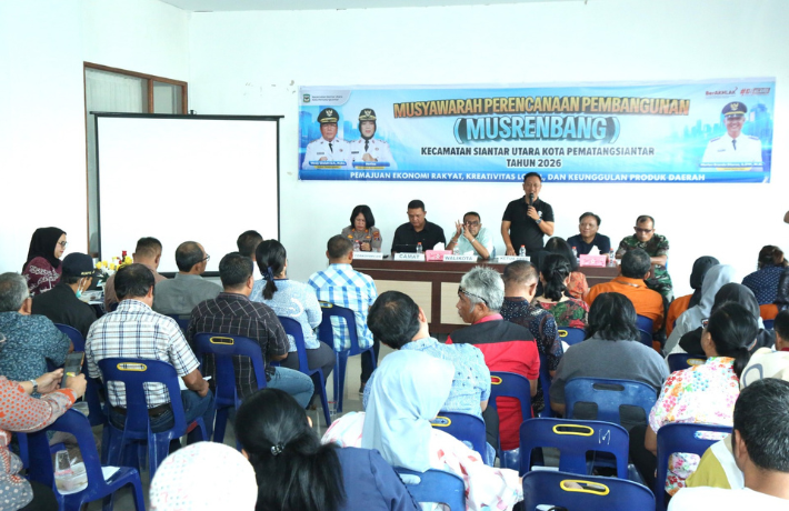 Wali Kota Wesly Diwakili Staf Ahli Budi Utari Buka Musrenbang Kecamatan Siantar Utara Ada 135 Usulan