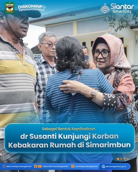 dr Susanti Kunjungi Korban Kebakaran Rumah di Simarimbun