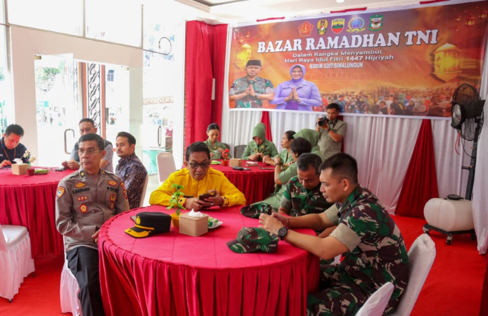 Wali Kota Wesly Diwakili Asisten Zainal Siahaan Hadiri Pembukaan Bazar Ramadhan Serentak se-Indonesi